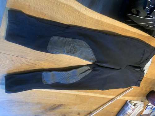 Reithose mit ledereinsatz von - reithose,