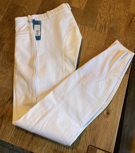 Reithose weiß vollbesatz - weiß,